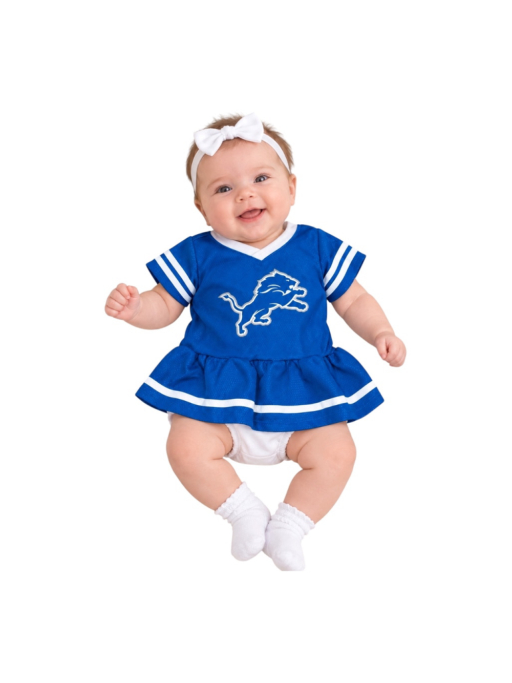 NFL Gerber Detroit Lions Baby Girls Cheerleader Dress 0–3 Months